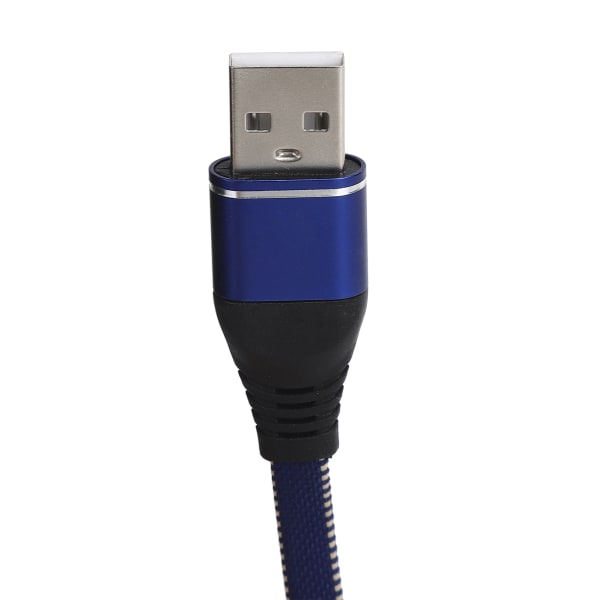 Micro USB-laderkabel forlengelse nylonflettet hurtigladingssnor for Android-mobiltelefoner blå