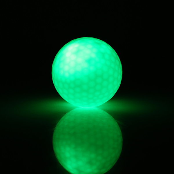 1 kpl elektroninen LED-valaistu golfpallo pimeän yön urheilun harjoitteluun (vihreä)