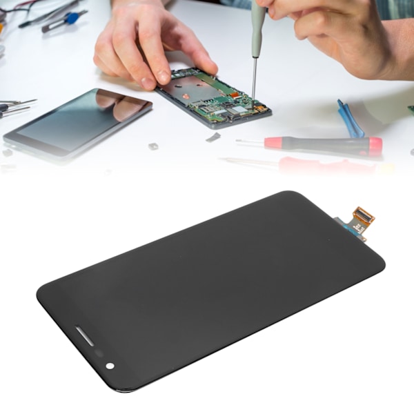 Telefon LCD-skärmersättning LCD-skärm Touch Digitizer-montering för LG K10 2018