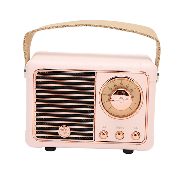 Retro Bluetooth-kaiutin HiFi-stereo nopea lähetys alhainen virrankulutus kannettava vintage-kaiutin kotiin ulkotiloihin