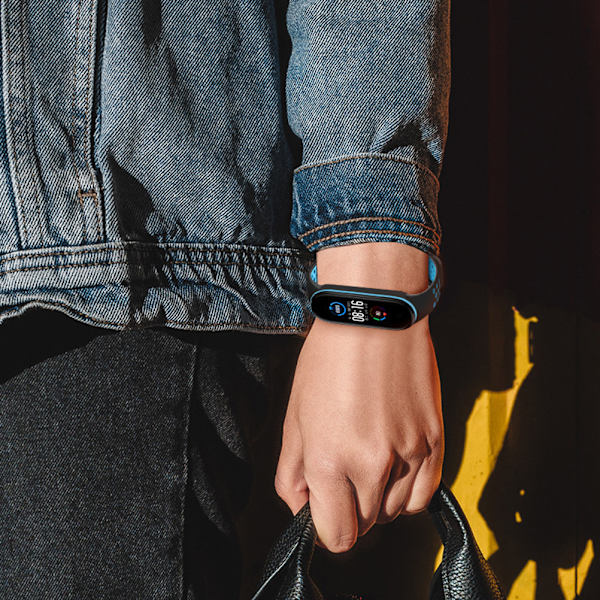 Silikonirannekoru rannekkeen vaihto Xiaomi Mi Band 5:lle Säädettävä ranneke Xiaomi Mi Band 5 NFC:lle