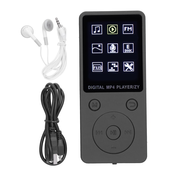 Multifunksjonell T1 Mini Music Player Sirkulær Bærbar Knapp Digital MP4 Audio Player Opptaker