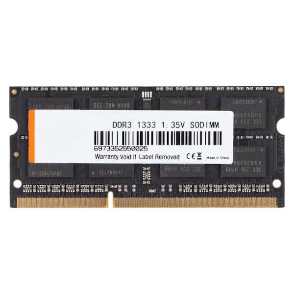 Minnesmodul DDR3 Hög Effektivitet Korrosionsbeständighet Stabilitet Prestanda Notebook Memory1333MHz 8GB