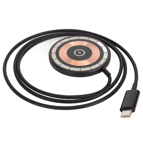 Magnetisk trådlös laddare 15W Typ C Telefonmagnetladdningsplatta för IOS Telefon 12 13Mini 14 Plus 12 13 14 Pro