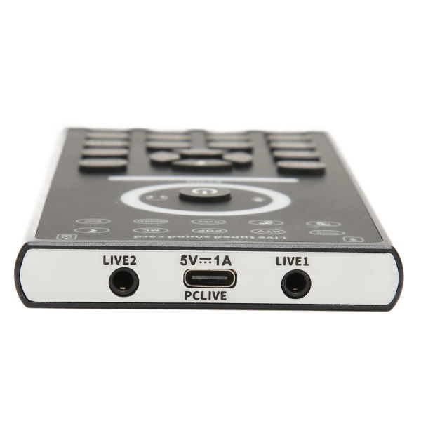 Mini stemmeveksler enhed multi lydeffekter plug and play håndholdt live lydkort til telefon pc