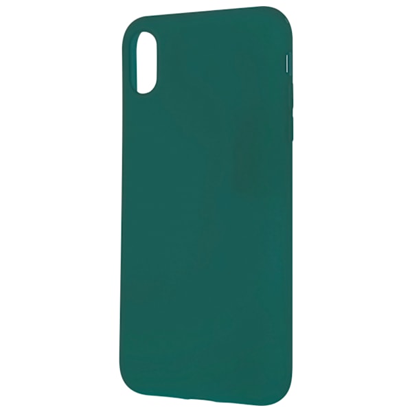 Farvet Frosted Soft Dobbelt-lags All-inclusive Type Telefon Skal til iPhone xs max (Grøn)
