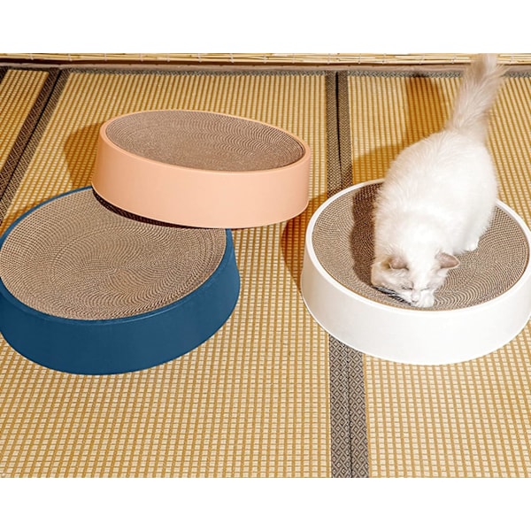 Kattklösarskål, reptåligt wellpapp säkerställer lång livslängd, vändbar användbarhet fördubblar livslängden, stilren modern design kompletterar