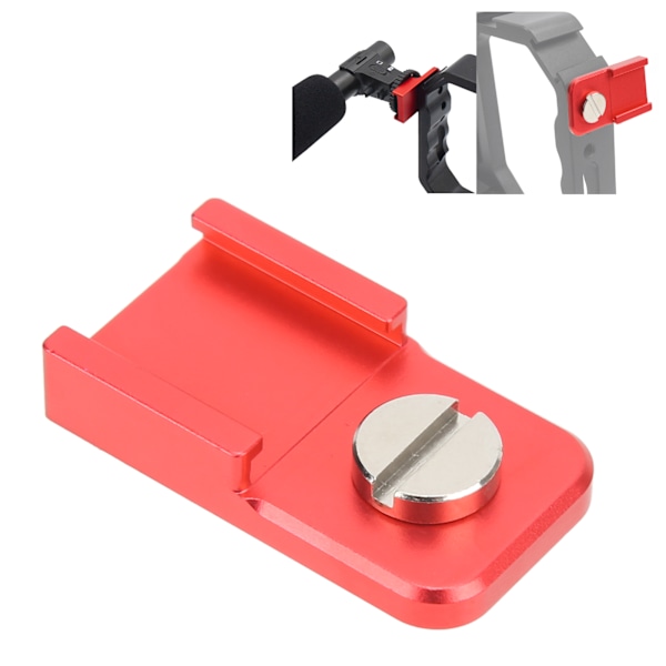 Kamerakallskofäste i aluminiumlegering, kallskofästeadapter med 1/4 tum skruv för mikrofoner, påfyllningslampor