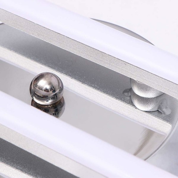 Dimbar LED-belysning för sminkbord, blank silverfinish för badrum, sovrum, hall, integrerad LED med energieffektivitet och ögonskydd