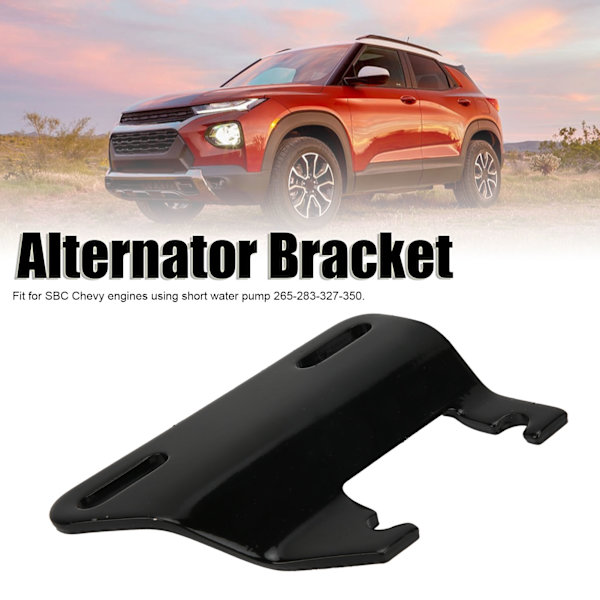 Teräksinen laturin kiinnitysteline sopii SBC Chevy -moottoreihin lyhyt vesipumppu 265 283 327 350