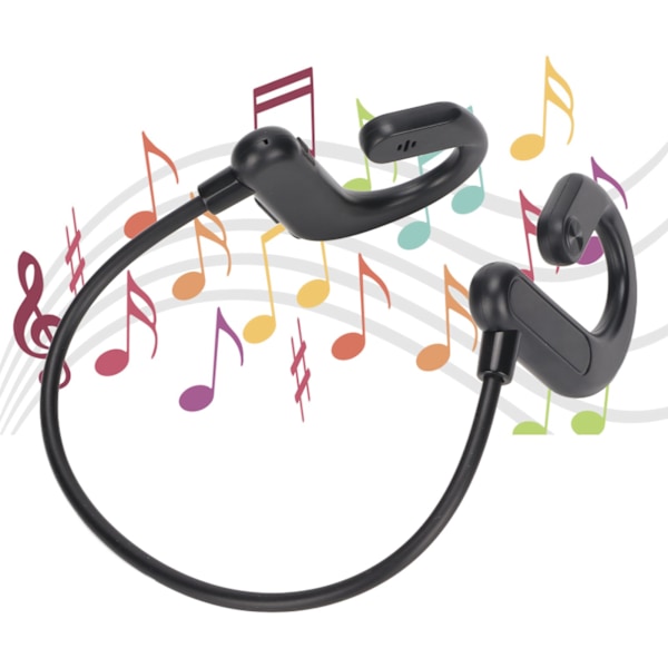 QLS7 Open Ear Bluetooth-hodetelefoner Trådløse Bone Conduction-hodetelefoner for Jogging Løping Fotturer Sykling