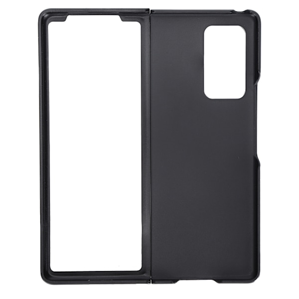 Mobilt telefonfodral i läder för Samsung Galaxy Z Fold 2 skyddande fodral AntiFall-fodral (svart)