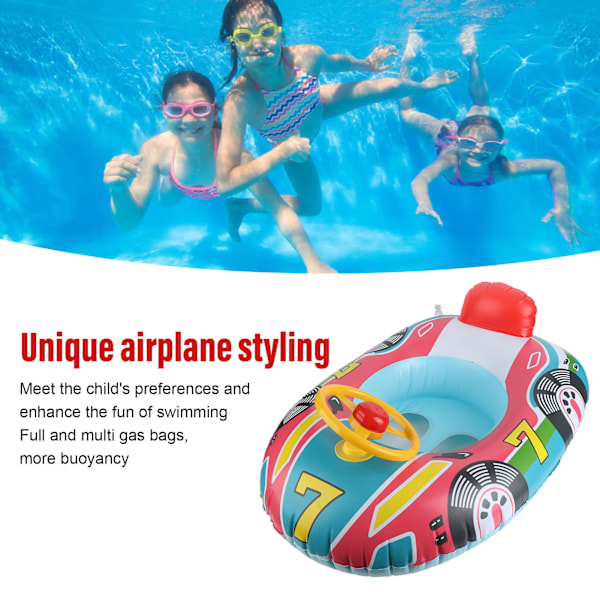 Unik Design Piratskepp Badleksak, Uppblåsbar Poolleksak, Sommarkul Pool Uppblåsbara Leksaker, Vältsäker Design, Poolleksaker Barn, Kraftig PVC Baby