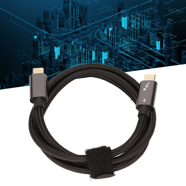 USB 4.0 Kabel 8K HD 40Gbps PD 100W Type C til Type C Rask Ladingledning for Telefon Bærbar PC Tablet 100cm