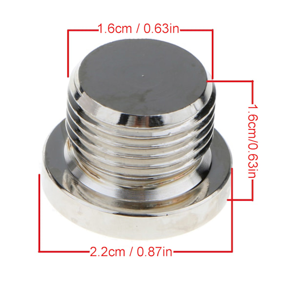 O2 Oxygen Sensor Plug M18x1.5 Høyfast Rustfritt Stål Tilbehør Universal Tilbehør for Bil