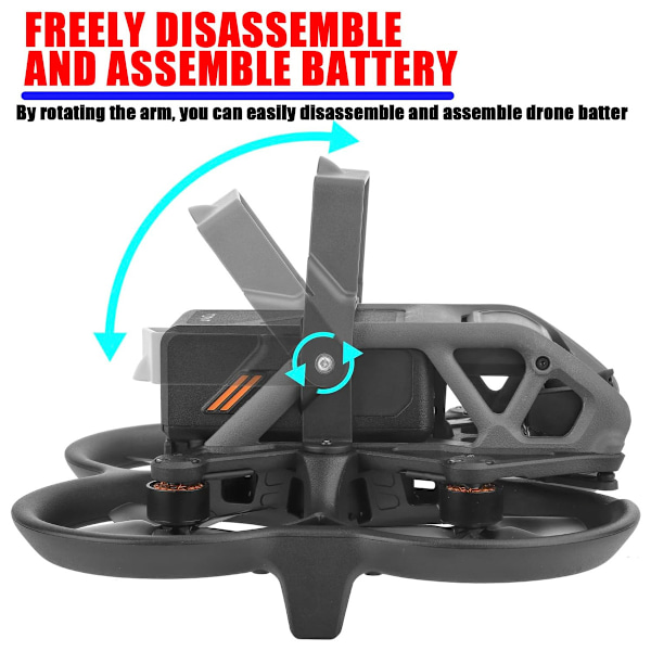 Batterisäkerhetslås för DJI Avata FPV, Lättvikt, Mjuk Silikonkudde Säkerställer Repfri Hantering