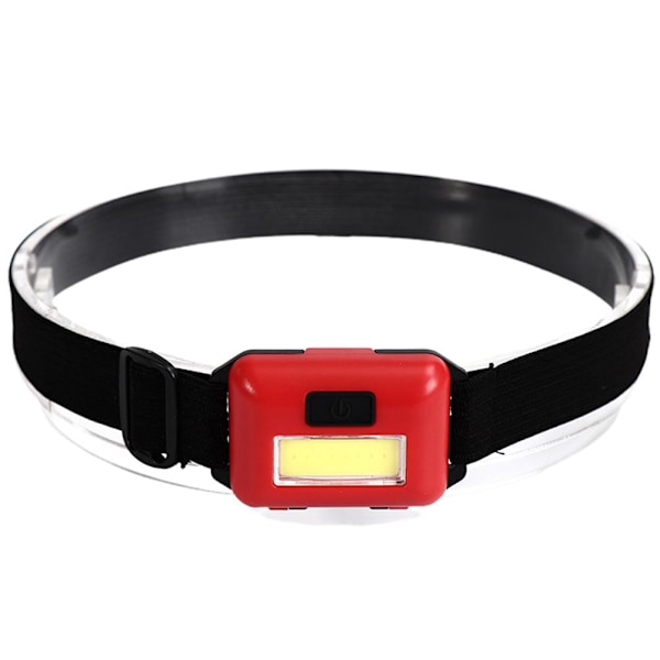 6 st pannlampa ficklampa COB superljus LED pannlampa ultralätt pannband för löpare camping vandring arbete