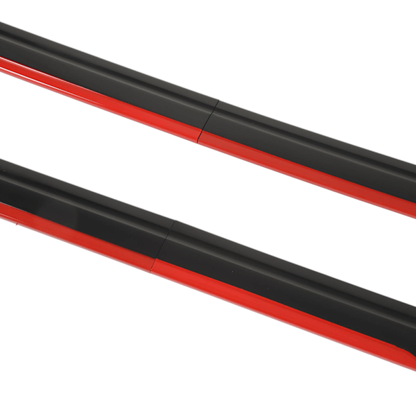 8PCS Bil Karosseri Styling Sido kjol Ljus Svart Röd Trim Splitters Diffuser Winglet Universal för Civic