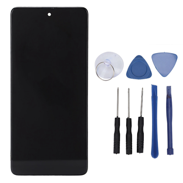 Skärmersättning LCD-skärm Touch Digitizer-enhet för Samsung Galaxy A715 med ram
