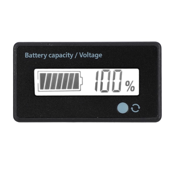 GY-6D PCB HTN Ljud- och ljuslarm Batterikapacitetsmonitor Indikator Display 12-84V (Vitt ljus)