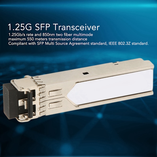 SFP-sender 1,25 Gb/s 850 nm to fiber multimode 550 meter støtter DDM Plug and Play SFP optisk modul