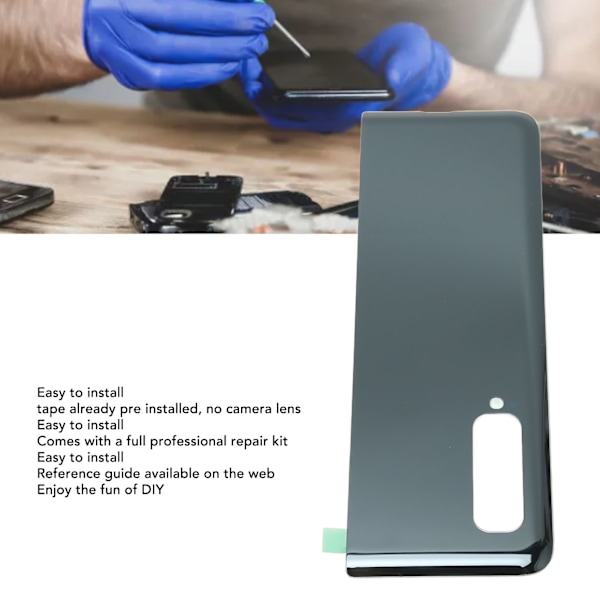 Takakannen lasin vaihto esiasennetulla teipillä ja korjaustyökalulla Samsung Galaxy Z Fold SM F900 -puhelimeen