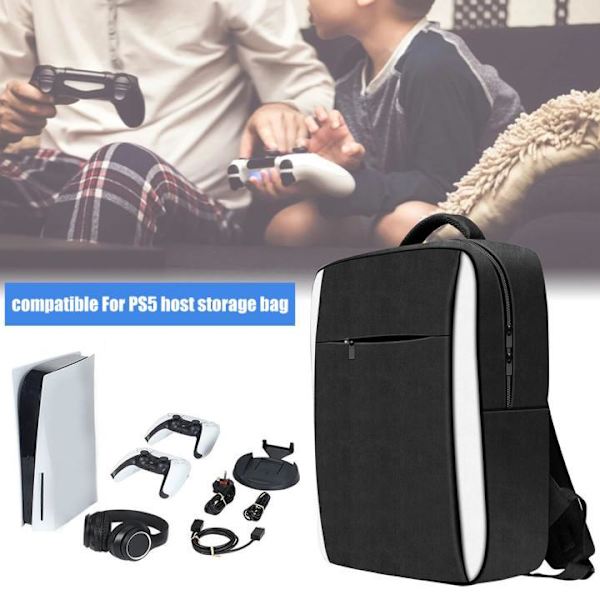 PS5-peliohjaimen kannettava matkareppu, yhteensopiva PS5-peliohjaimen lisävarusteiden säilytyslaukku, olkalaukku