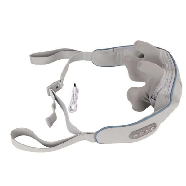 Mini nackmassageapparat elektrisk uppvärmning rygg nack trapezius massageapparat hem elektrisk massageapparat för muskelavslappning