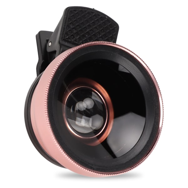 Telefonlinse 2 i 1 HD Professionel Universal Clip 0.45X Vidvinkel 12.5X Makrolinse til Mobiltelefon Tablet