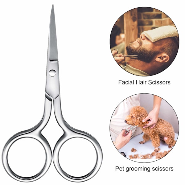 Professionella hårtrimningsverktyg, flerfärgad display rostfritt stål grooming sax, 3,66 tum bärbar storlek, spetsiga ändar för näsa,