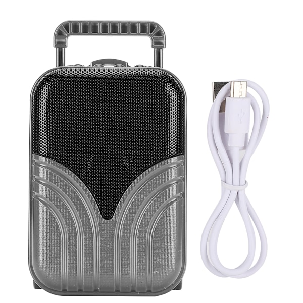 Mini Trådlös Bluetooth Högtalare Resväska Form Bärbar Plug In Kort Musikspelare (Grå)