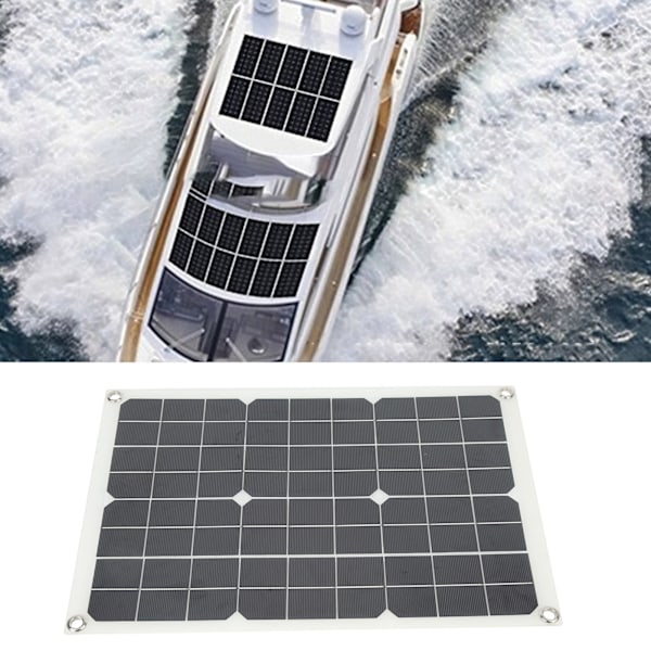 Kraftfull men portabel, Rv Yacht Power Solution Monokristallin Silikon Flexibel Solpanel för Bilbatterier, Nödkraftkällor, Sollampor