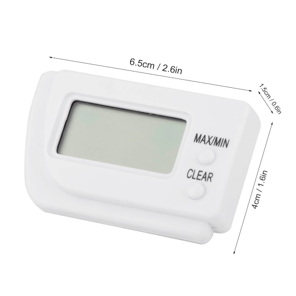 Elektronisk termometer med dubbla zoner, digital ugnstermometer med sond, lättläst stor LCD-display, fjärrsensor för exakta avläsningar i