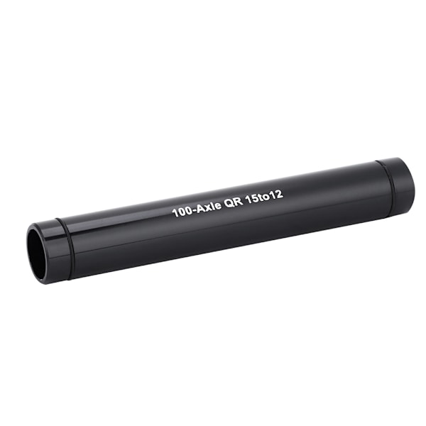 Gennemakslet navadapter til cykel 15mm til 12mm hurtigudløserspyd sort