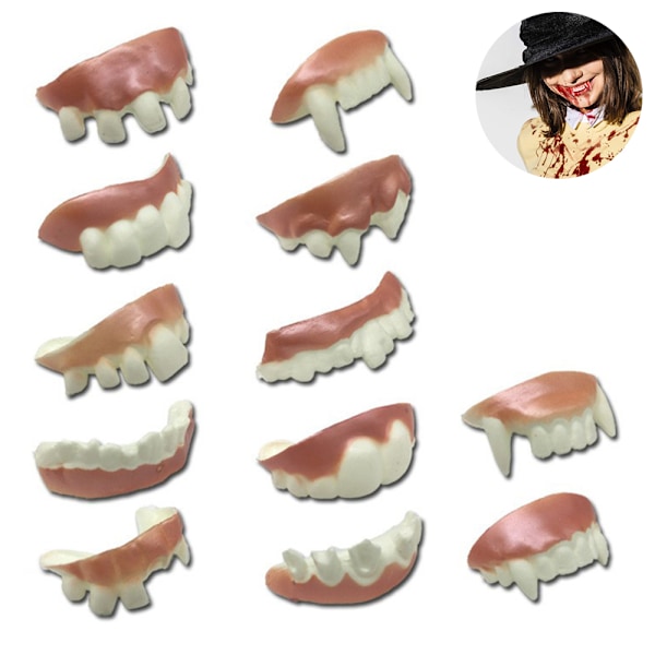 10/12 kappaletta Gnarly Teeth Gag Teeth