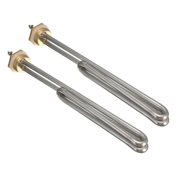 1x rustfrit stål booster kompatibel med vandvarmer Dn25 2000w