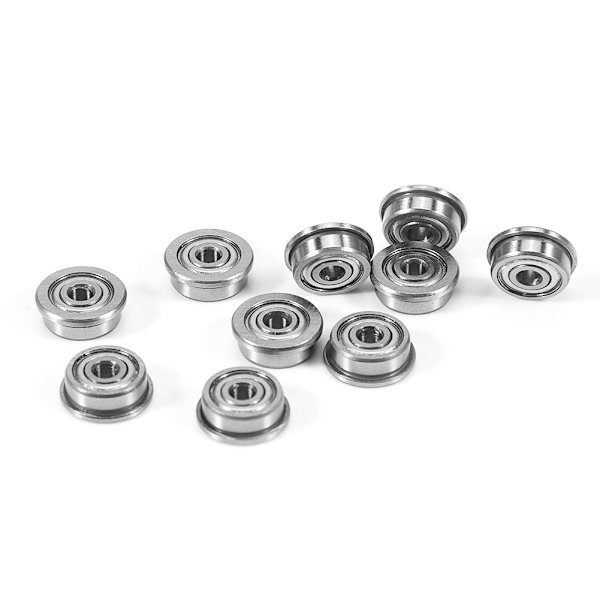 10 stk. F623ZZ 3*10*4mm dyb rille flange flanget kuglelejer med kant til 3D-printer
