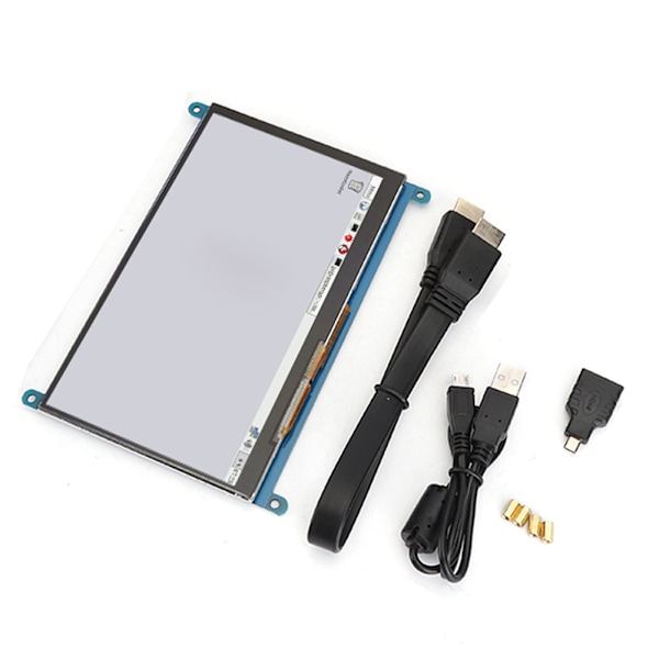 7 tuuman 1024 x 600 HD HDMI-kosketusnäyttö Raspberry Pi 4B / 3B / 3b -laitteille