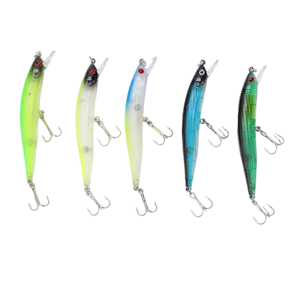 Hit Stick fiskedrag med clownfärger och 3D-verklighetstrogna ögon, lång kastlängd lämplig för fiske vid flodbanken, hållbar design för oöverträffad prestanda