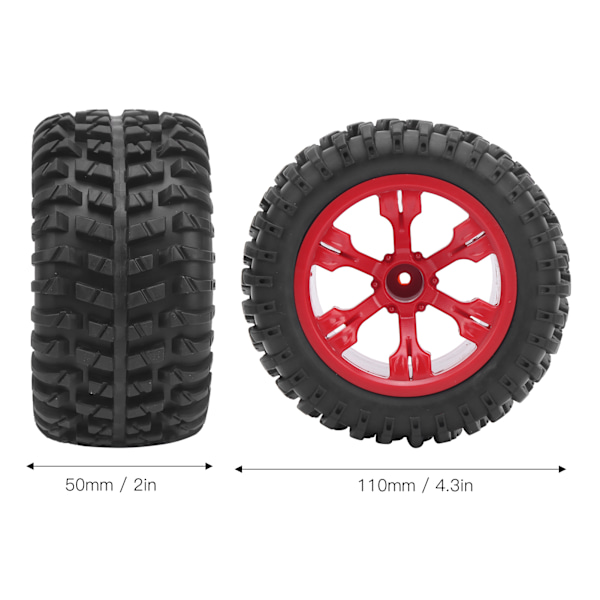 4 st professionella gummidäck RC biluppgraderingsdelar tillbehör passar för WLtoys 12428