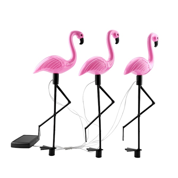 3 in 1 LED-flamingo aurinkovoimalla toimiva ulkovalaisin vedenpitävä pihapuutarhanurmilamppu