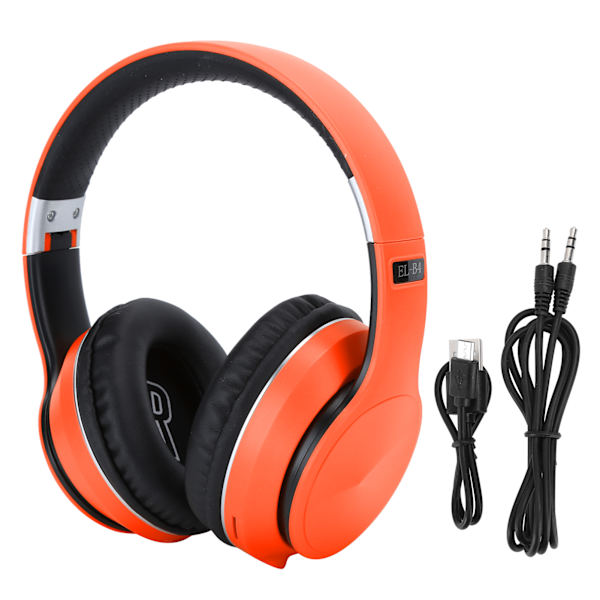Päässä pidettävä langaton Bluetooth-kuuloke Taitettava stereo urheilukuuloke Tukee radiotilaa (oranssi)