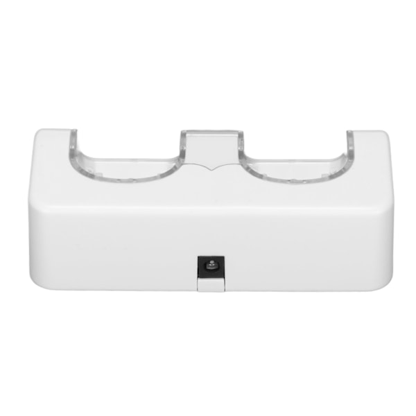 Fjernbetjeningens batterioplader med strømkabel Stabil bærbar dobbelt opladningsstation Dock til Wii Game Remote Control BatteryWhite