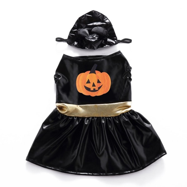 Halloween kostymer för hundar Ganska svart hatt hunddräktklänning L