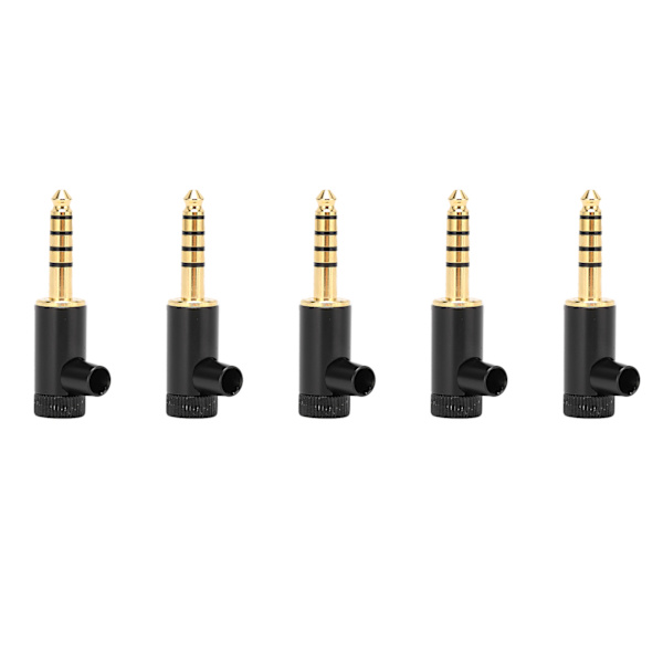 5 stk. 4,4 mm Balanced Adapter 5-polet Han-stik L-vinkel Stik til Sony Hovedtelefoner Headset