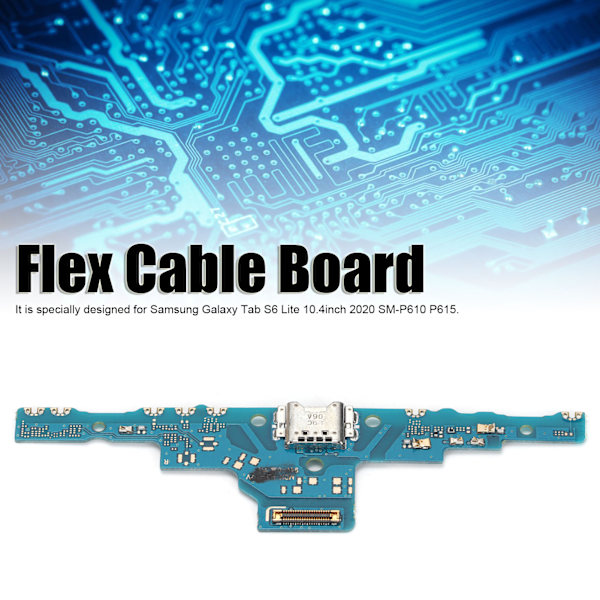 USB-latausportin liitin PCB-kortti Dock Flex -kaapeli Samsung Galaxy Tab S6 Lite 10.4 tuumaa 2020 SMP610 P615