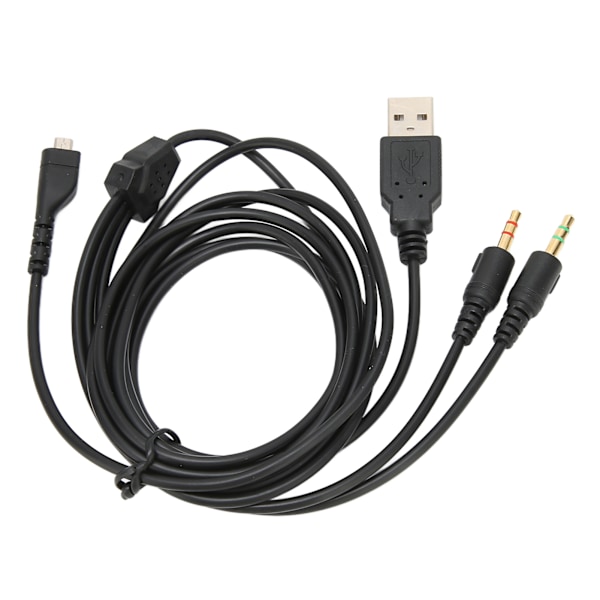 Hodetelefon lydkabel USB og 3,5 mm lydkontakt lydkabel med belysning for SteelSeries Arctis