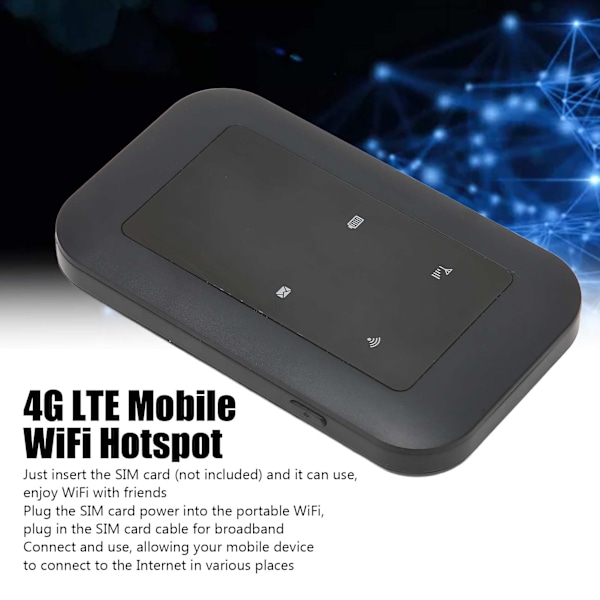 E90 4G LTE Mobil WiFi Hotspot 150Mbps Hastighed Mobil WiFi Router til Hjem Kontor Rejse