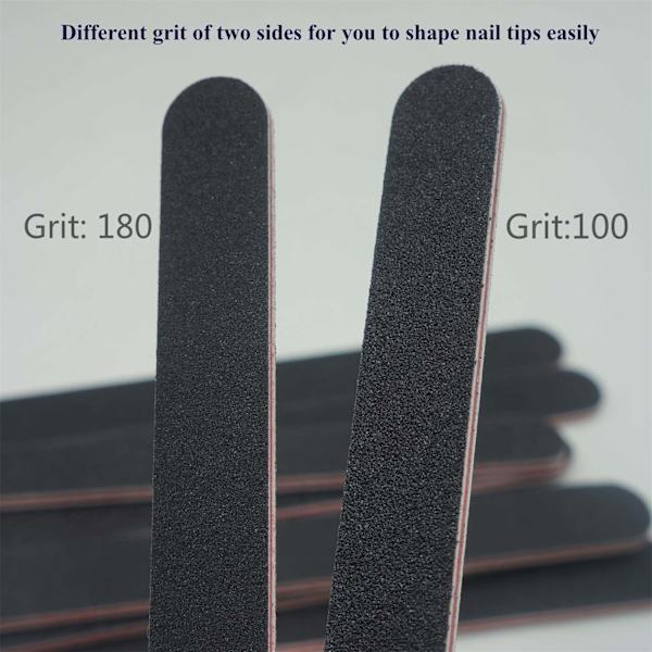 Neglefil 10 stk. Professionelle dobbeltsidede neglefiler Emery