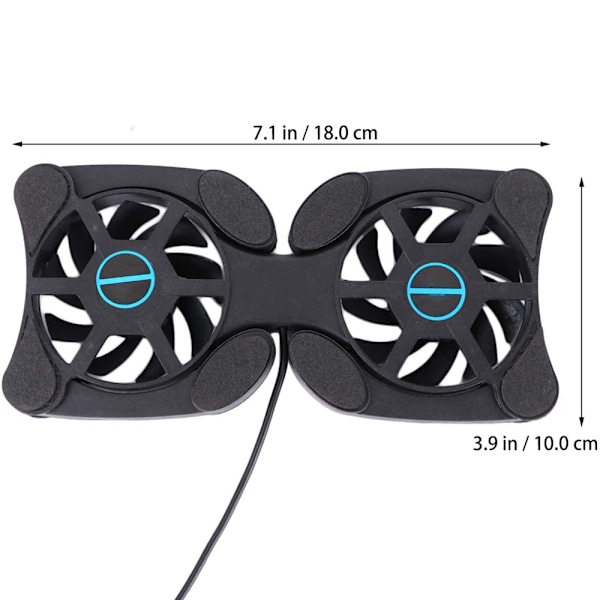 Mini Foldable USB Kjølevifte Octopus Notebook Cooler Kjøleplate Stativ Dobbel Vifter for Notebook Laptop